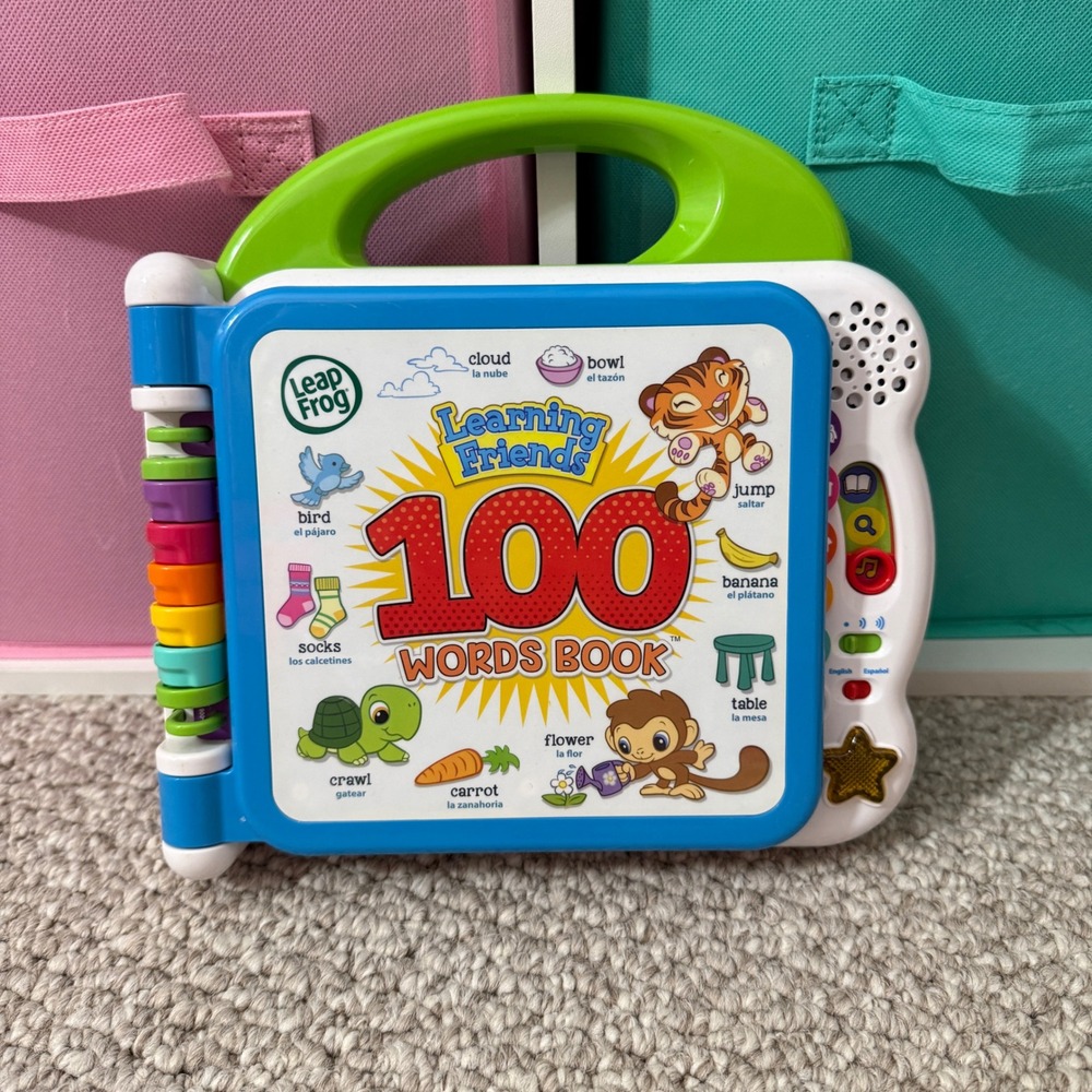 LeapFrog Learning Friends 100 Words Book English Spanish Bilingual Toy